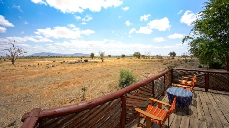 Sentrim Tsavo Camp at the Tsavo east National park Kenya